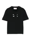 Elisabetta Franchi La Mia Bambina Logo-print Short-sleeved T-shirt In Black