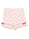 Elisabetta Franchi La Mia Bambina Logo-print Shorts In 粉色