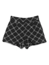 Elisabetta Franchi La Mia Bambina Logo-print Shorts In 黑色