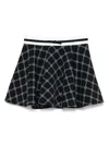 Elisabetta Franchi La Mia Bambina Kids' Logo-print Skirt In Black