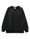 Elisabetta Franchi La Mia Bambina Logo-print Sweatshirt In Black
