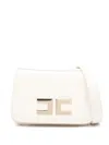 Elisabetta Franchi La Mia Bambina Monogram-plaque Belt Bag In Neutrals