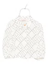 Elisabetta Franchi La Mia Bambina Monogram-print Blouse In White