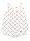 Elisabetta Franchi La Mia Bambina Monogram-print Shorties In 中性色