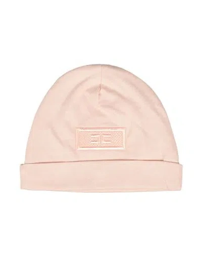 Elisabetta Franchi Babies'  La Mia Bambina Newborn Girl Hat Blush Size 3 Cotton In Neutral
