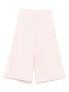 Elisabetta Franchi La Mia Bambina Logo-patch Trousers In Pink