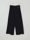 Elisabetta Franchi La Mia Bambina Logo-detail Trousers In Black