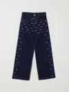Elisabetta Franchi La Mia Bambina Pants  Kids Color Blue In Blue