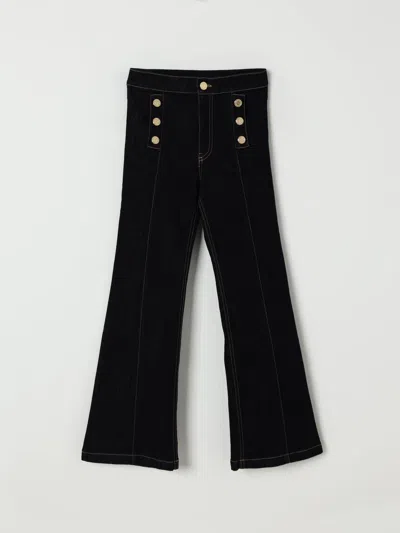 Elisabetta Franchi La Mia Bambina Pants  Kids Color Blue In Black