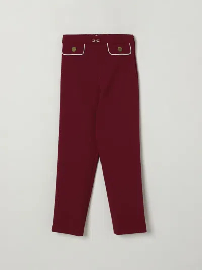 Elisabetta Franchi La Mia Bambina Pants  Kids Color Cherry In Red