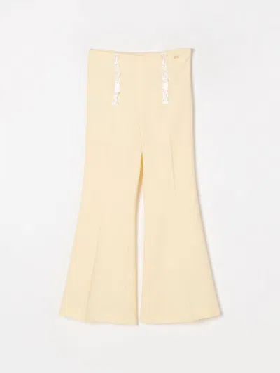 Elisabetta Franchi La Mia Bambina Kids' Hose  Kinder Farbe Zitronengelb