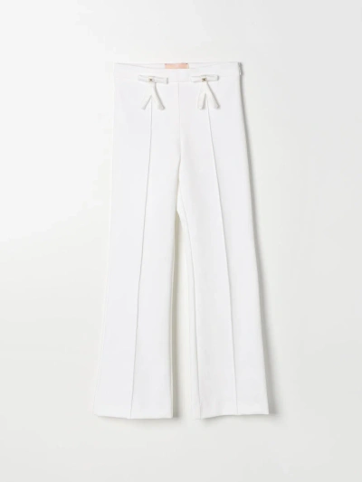 Elisabetta Franchi La Mia Bambina Pants  Kids Color White