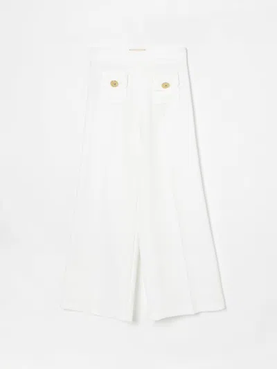Elisabetta Franchi La Mia Bambina Pants  Kids Color Yellow Cream In White