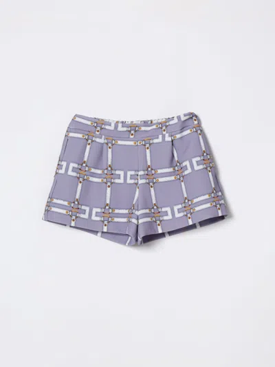 Elisabetta Franchi La Mia Bambina Pants Kids  In Purple