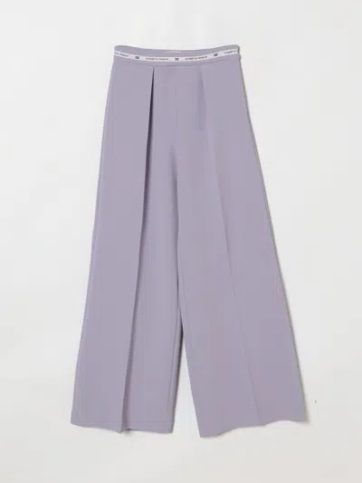 Elisabetta Franchi La Mia Bambina Pants Kids  In Purple