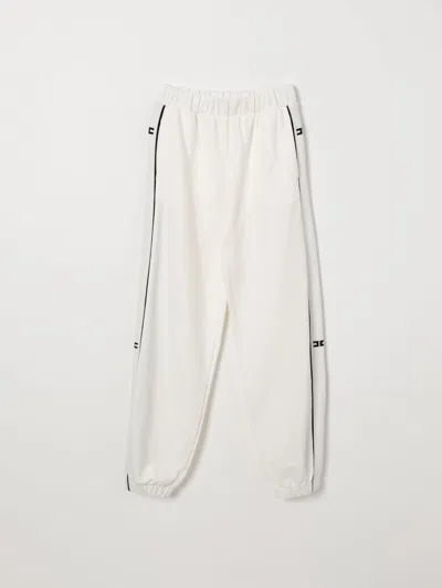 Elisabetta Franchi La Mia Bambina Pants Kids  In White