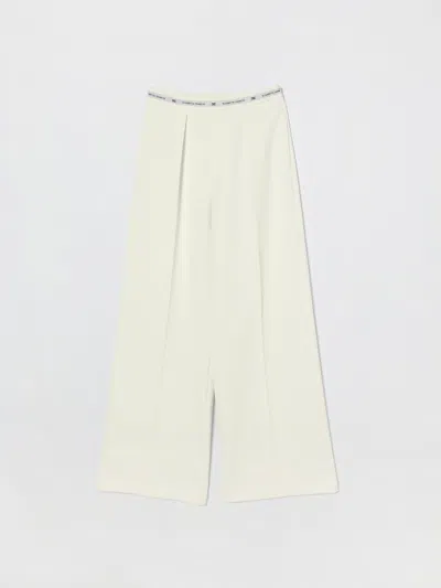 Elisabetta Franchi La Mia Bambina Pants  Kids Color Ivory In White
