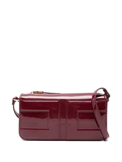 Elisabetta Franchi La Mia Bambina Kids' Patent Leather Shoulder Bag In Red