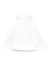 Elisabetta Franchi La Mia Bambina Peter Pan-collar Cotton Dress In White