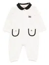Elisabetta Franchi La Mia Bambina Peter-pan Collar Romper In White