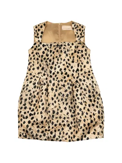 Elisabetta Franchi La Mia Bambina Kids' Printed Dress In Neutral