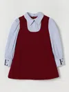 Elisabetta Franchi La Mia Bambina Romper  Kids Color Burgundy In Burgundy