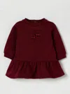 Elisabetta Franchi La Mia Bambina Romper  Kids Color Burgundy In Red