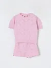 Elisabetta Franchi La Mia Bambina Romper  Kids Color Pink In Pink