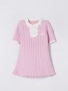 Elisabetta Franchi La Mia Bambina Romper  Kids Color Pink In Pink
