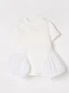 Elisabetta Franchi La Mia Bambina Romper  Kids Color Yellow Cream In Yellow Cream