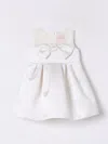 Elisabetta Franchi La Mia Bambina Romper  Kids Color Yellow Cream In Yellow Cream