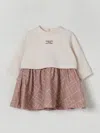 Elisabetta Franchi La Mia Bambina Romper  Kids Color Yellow Cream In Pink