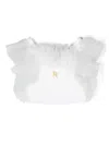 Elisabetta Franchi La Mia Bambina Ruffle-detail Blouse In White