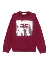 Elisabetta Franchi La Mia Bambina Sequin-embellished Sweatshirt In Pink