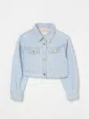 Elisabetta Franchi La Mia Bambina Shirt  Kids Color Denim In Denim