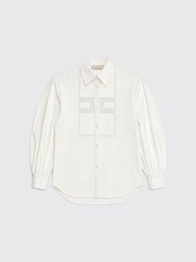 Elisabetta Franchi La Mia Bambina Shirt Kids Color Yellow Cream In White