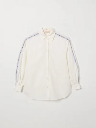 Elisabetta Franchi La Mia Bambina Shirt Kids  In White
