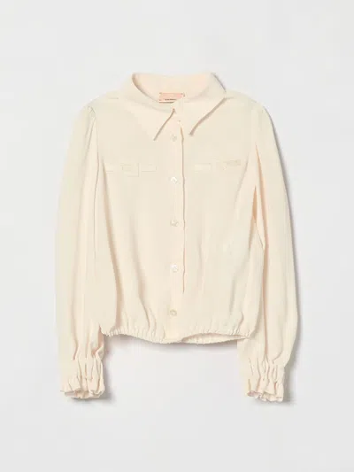 Elisabetta Franchi La Mia Bambina Shirt Kids In Neutral