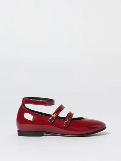Elisabetta Franchi La Mia Bambina Shoes  Kids Color Brown In Red