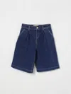 Elisabetta Franchi La Mia Bambina Short  Kids Color Denim In Denim