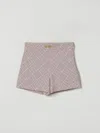 Elisabetta Franchi La Mia Bambina Short  Kids Color Milk In Pink