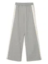 Elisabetta Franchi La Mia Bambina Side-stripe Track Pants In Gray
