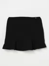Elisabetta Franchi La Mia Bambina Flared Skirt In Black