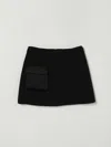 Elisabetta Franchi La Mia Bambina Skirt  Kids Color Black In Animal Print