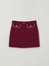 Elisabetta Franchi La Mia Bambina Skirt  Kids Color Burgundy In Burgundy