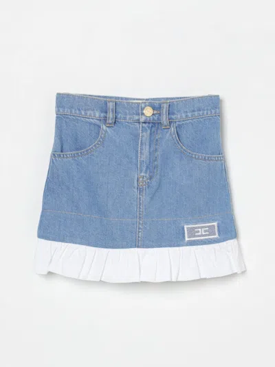 Elisabetta Franchi La Mia Bambina Skirt  Kids Color Denim