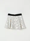 Elisabetta Franchi La Mia Bambina Skirt Kids  In White