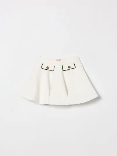 Elisabetta Franchi La Mia Bambina Babies' Skirt Kids  In White