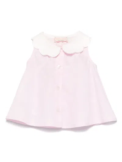 Elisabetta Franchi La Mia Bambina Babies' Sleeveless Shorts Set In Pink