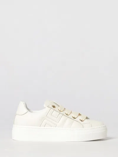 Elisabetta Franchi La Mia Bambina Sneakers Kids Color Milk In Neutral